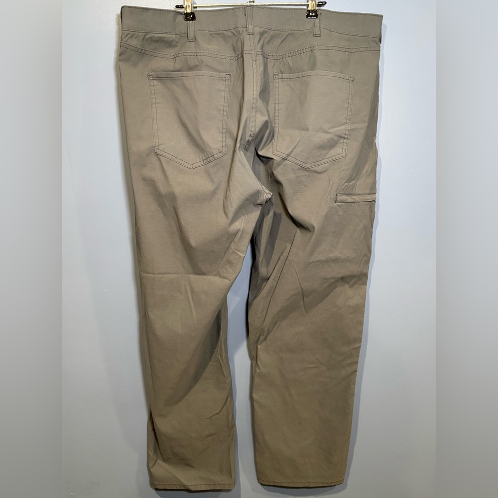 Members Mark Denali Pants Men's 40x30 Gray Straight Fit Stretch Travel Pants - Picture 2 of 3